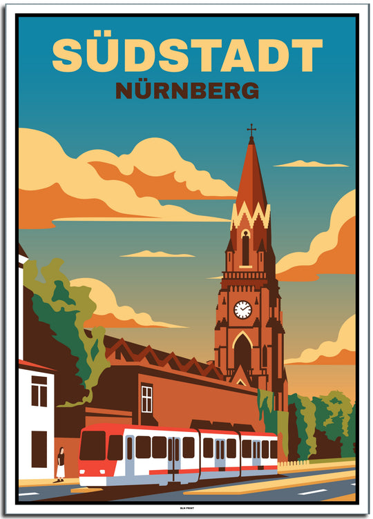 vintage berlin poster shop #50x70cm-weier-farbrand