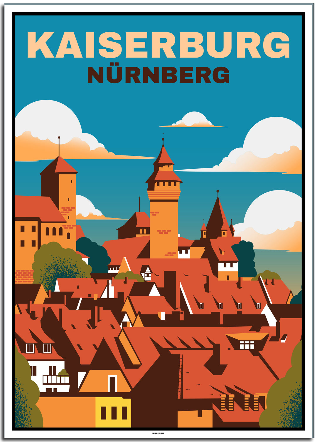 vintage berlin poster shop #50x70cm-weier-farbrand