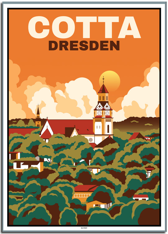vintage berlin poster shop #50x70cm-weier-farbrand