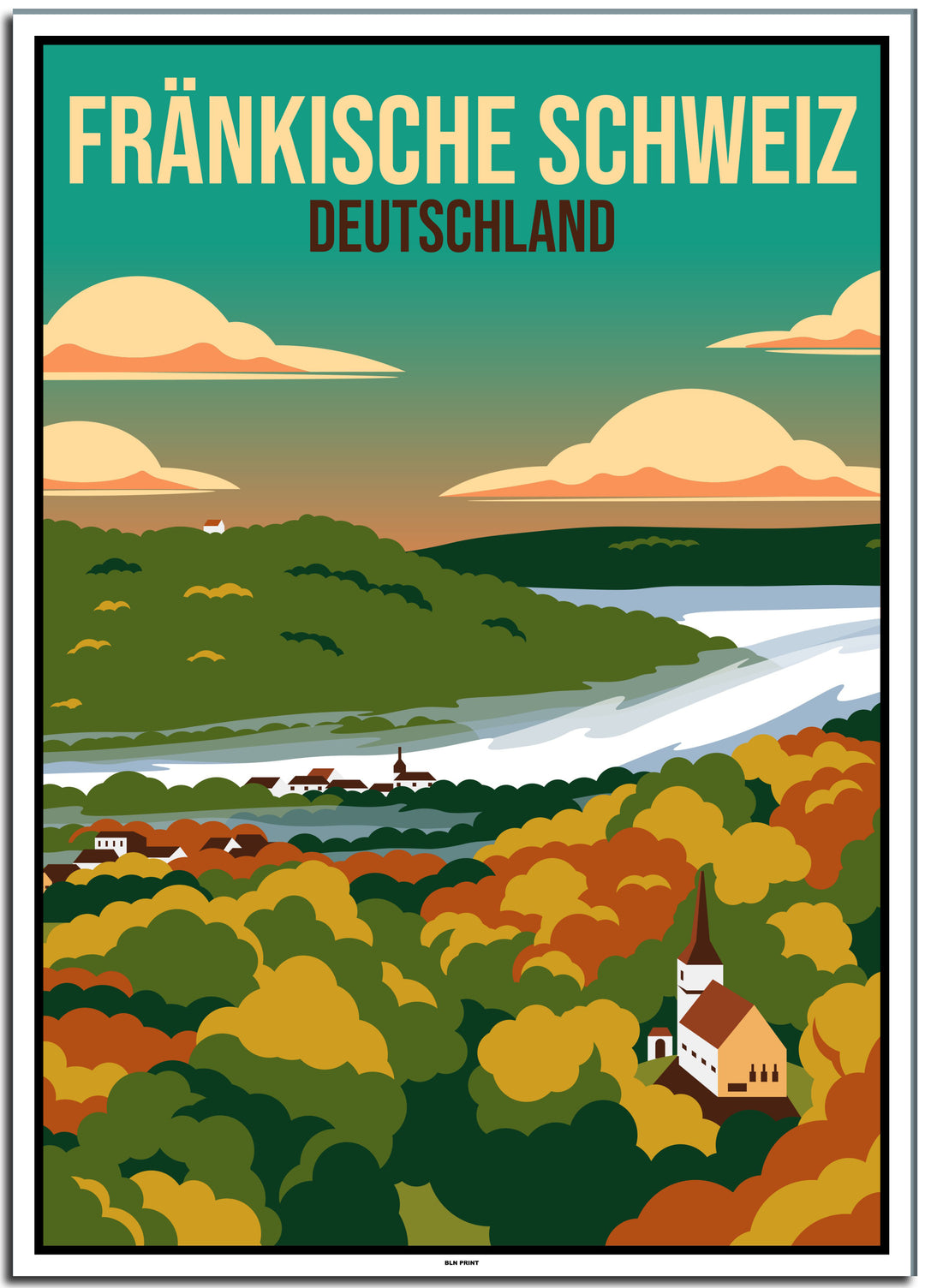 vintage berlin poster shop #50x70cm-weier-farbrand