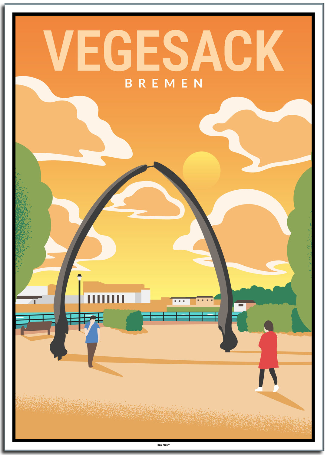 vintage bremen poster shop #50x70cm-weier-farbrand