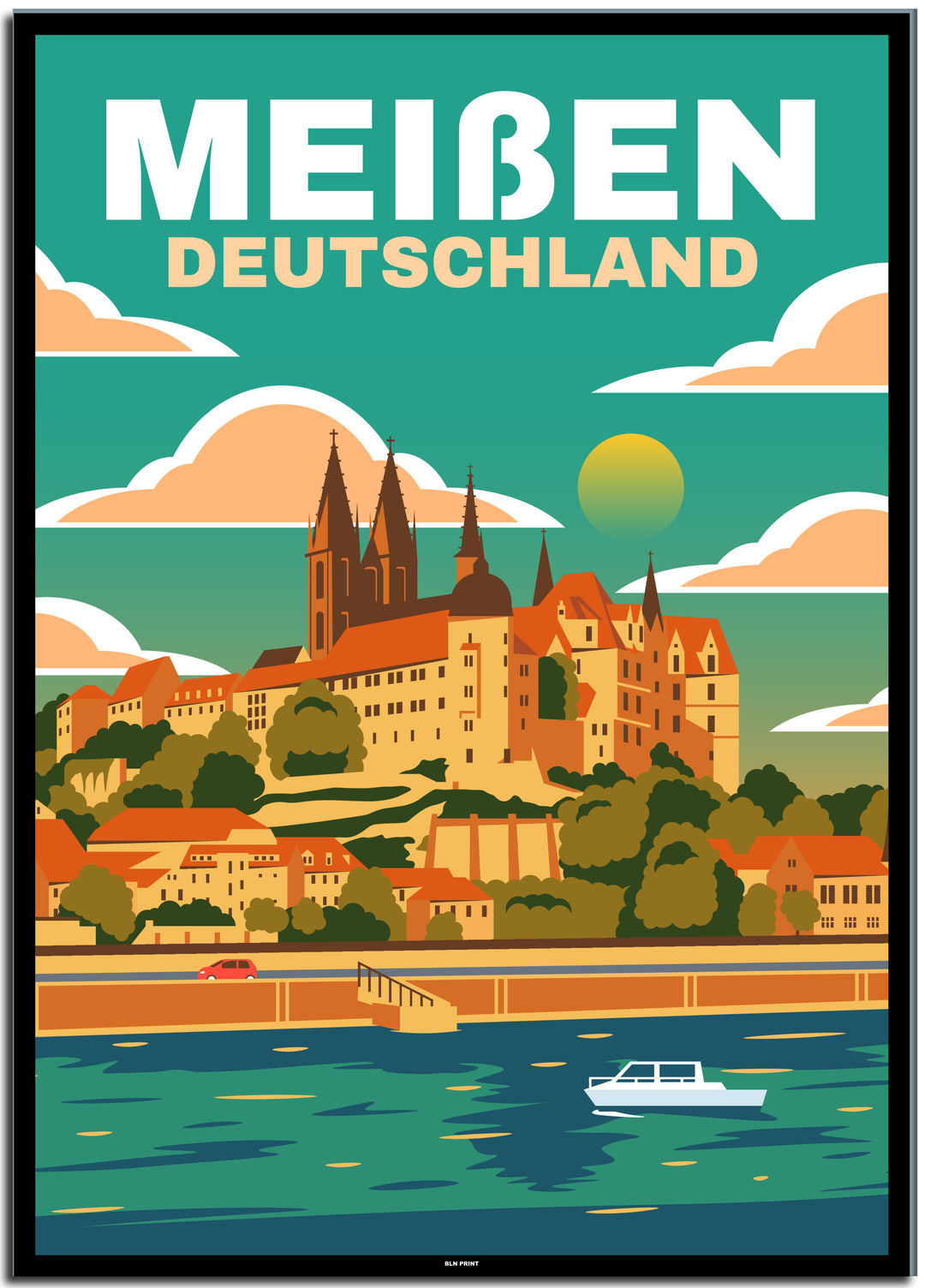 vintage dresden poster shop #50x70cm-schwarzer-farbrand