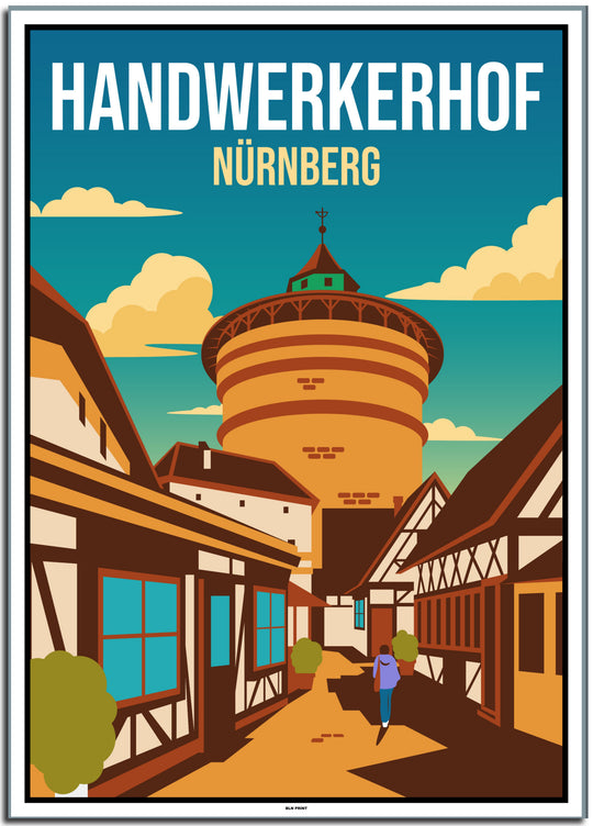 vintage berlin poster shop #50x70cm-weier-farbrand
