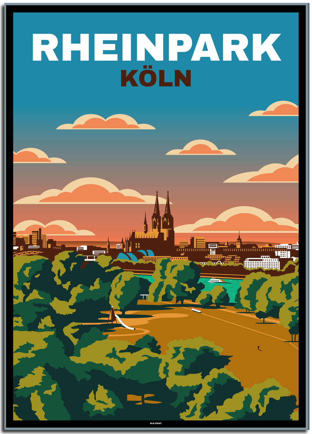 vintage berlin poster shop #50x70cm-schwarzer-farbrand