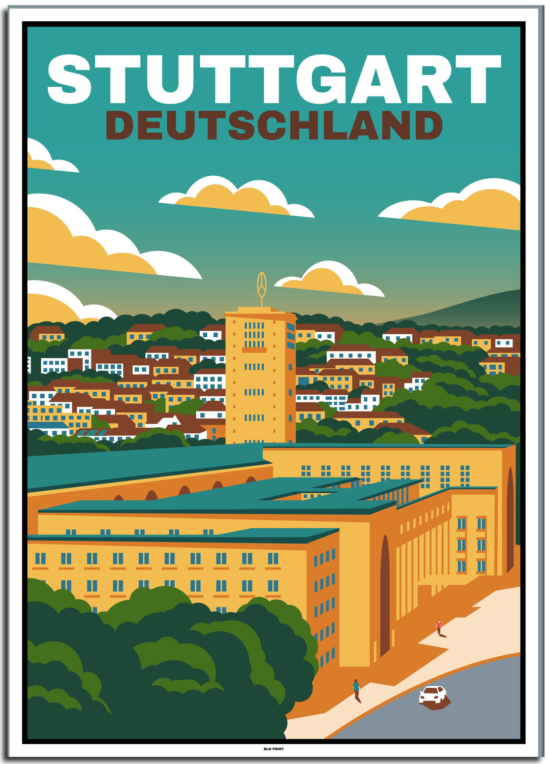 vintage stuttgart poster shop #50x70cm-weier-farbrand