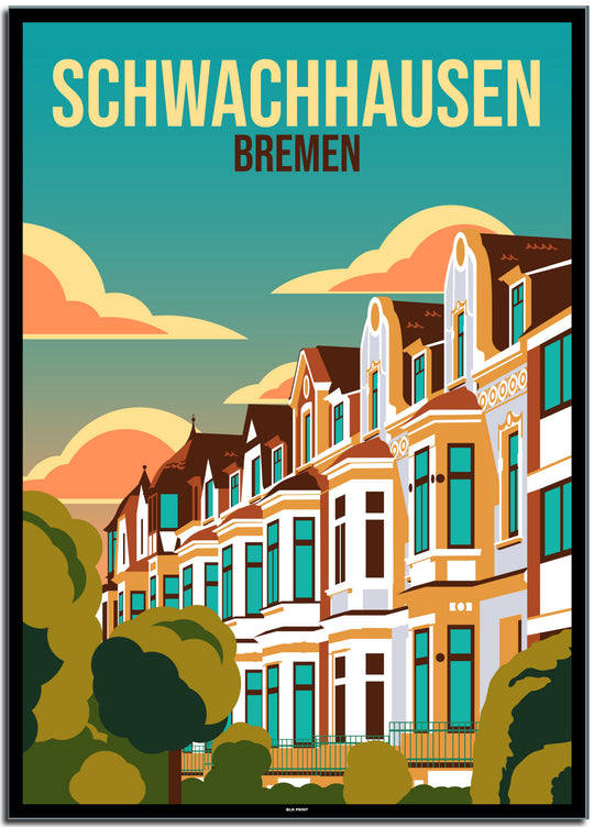 vintage berlin poster shop #50x70cm-schwarzer-farbrand