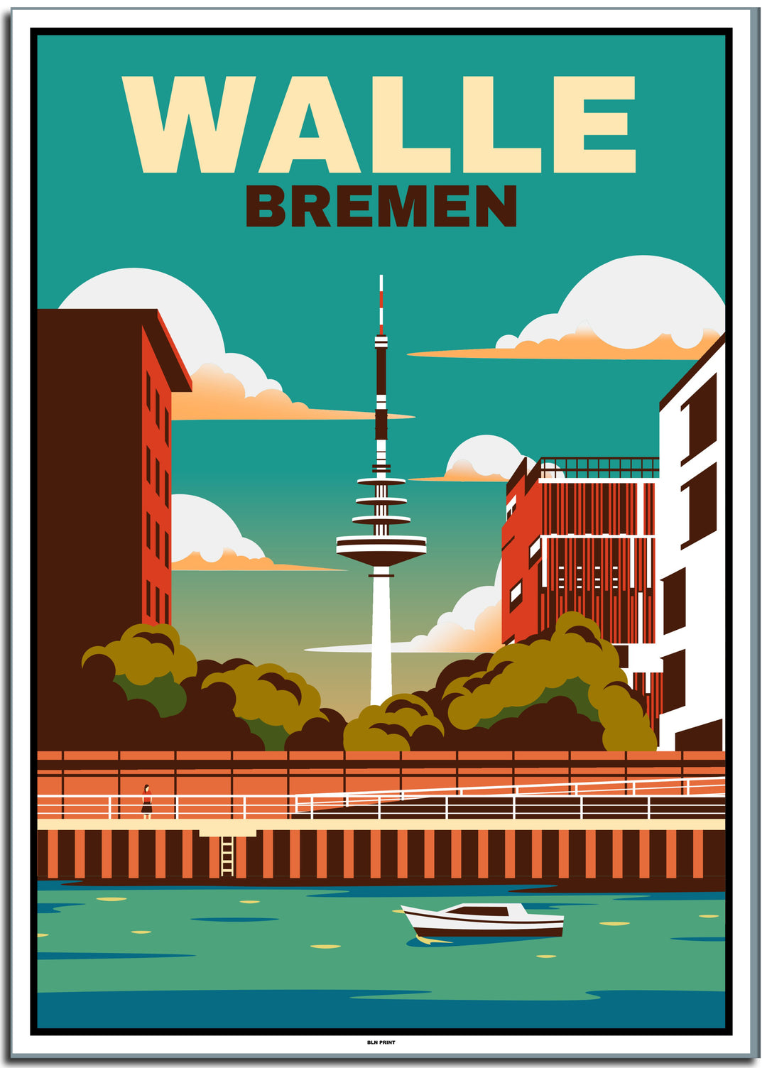 vintage berlin poster shop #50x70cm-weier-farbrand