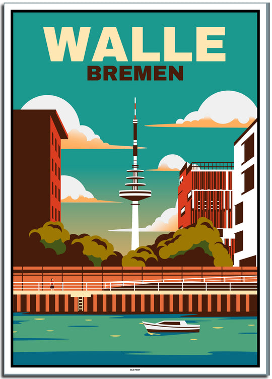 vintage berlin poster shop #50x70cm-weier-farbrand
