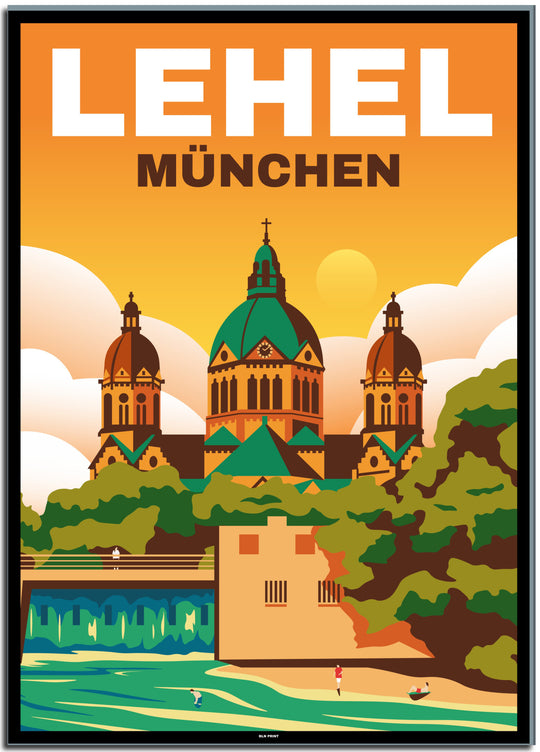 vintage berlin poster shop #50x70cm-schwarzer-farbrand