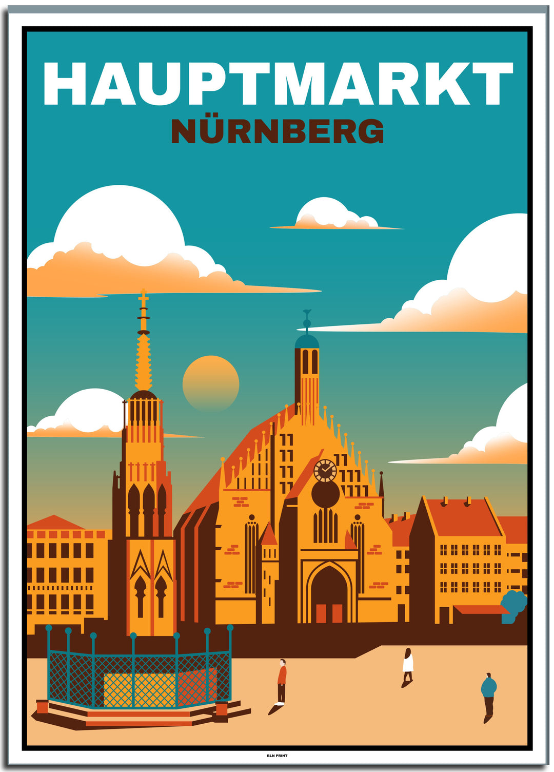 vintage berlin poster shop #50x70cm-weier-farbrand