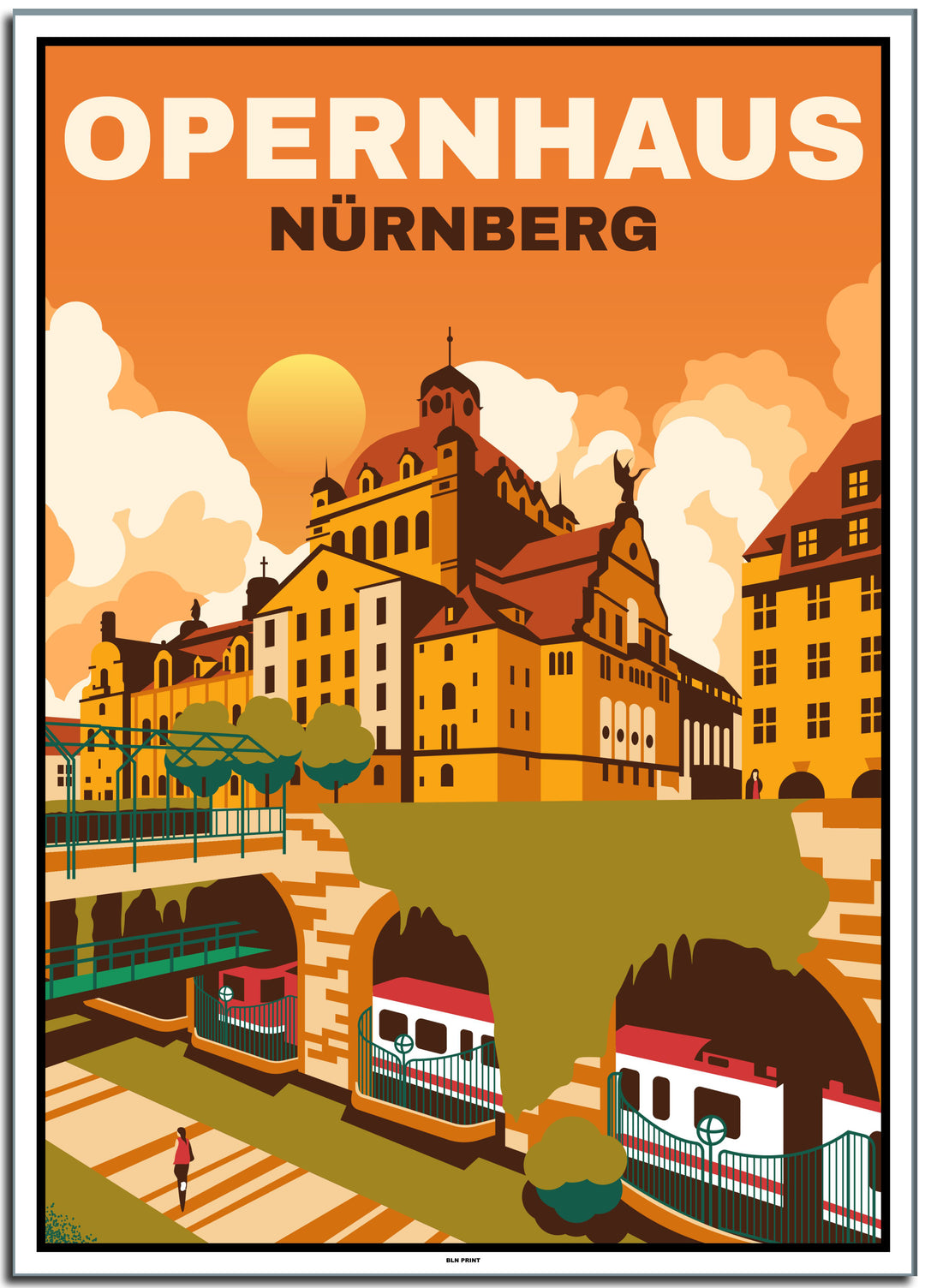 vintage berlin poster shop #50x70cm-weier-farbrand