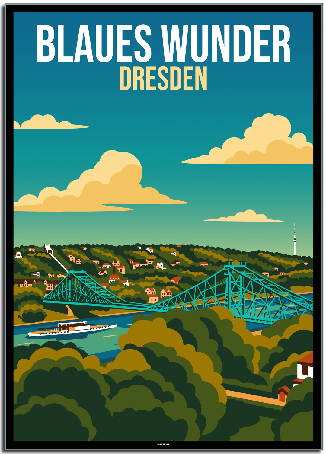 vintage berlin poster shop #50x70cm-schwarzer-farbrand