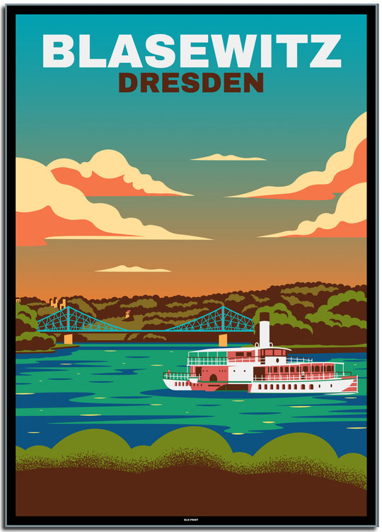 vintage berlin poster shop #50x70cm-schwarzer-farbrand