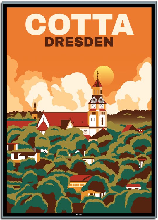 vintage berlin poster shop #50x70cm-schwarzer-farbrand