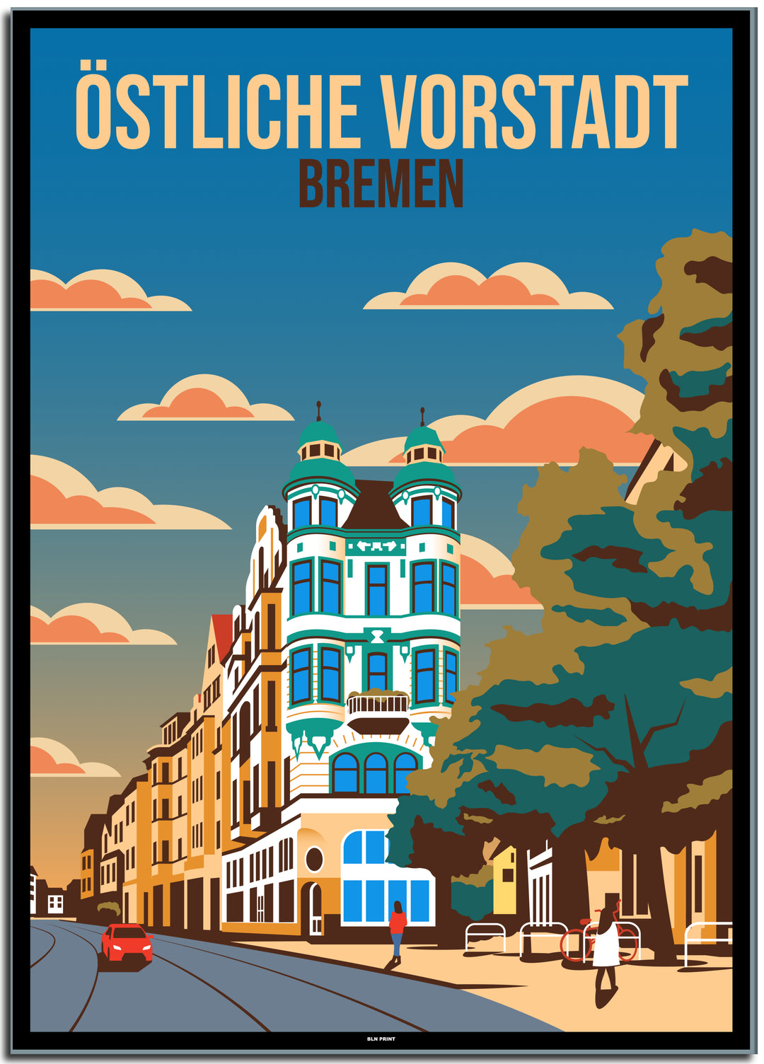 vintage berlin poster shop #50x70cm-schwarzer-farbrand