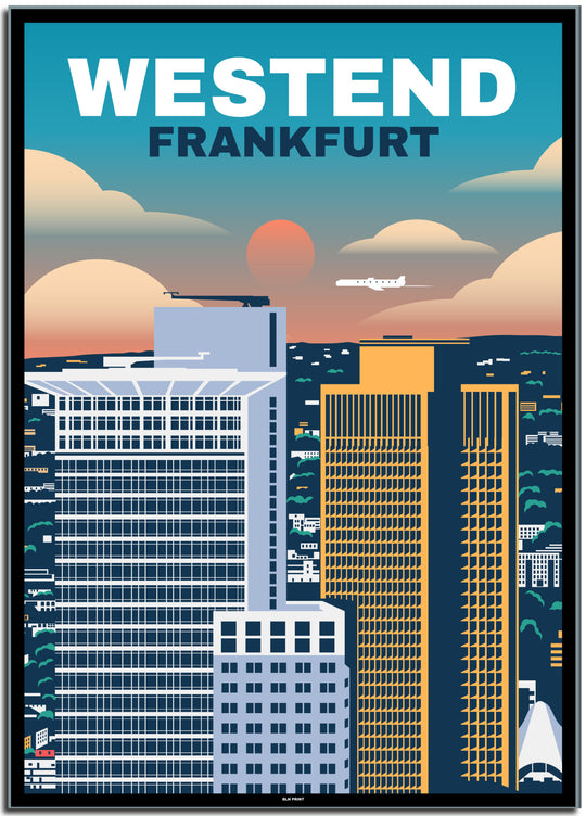 vintage frankfurt poster shop #50x70cm-schwarzer-farbrand