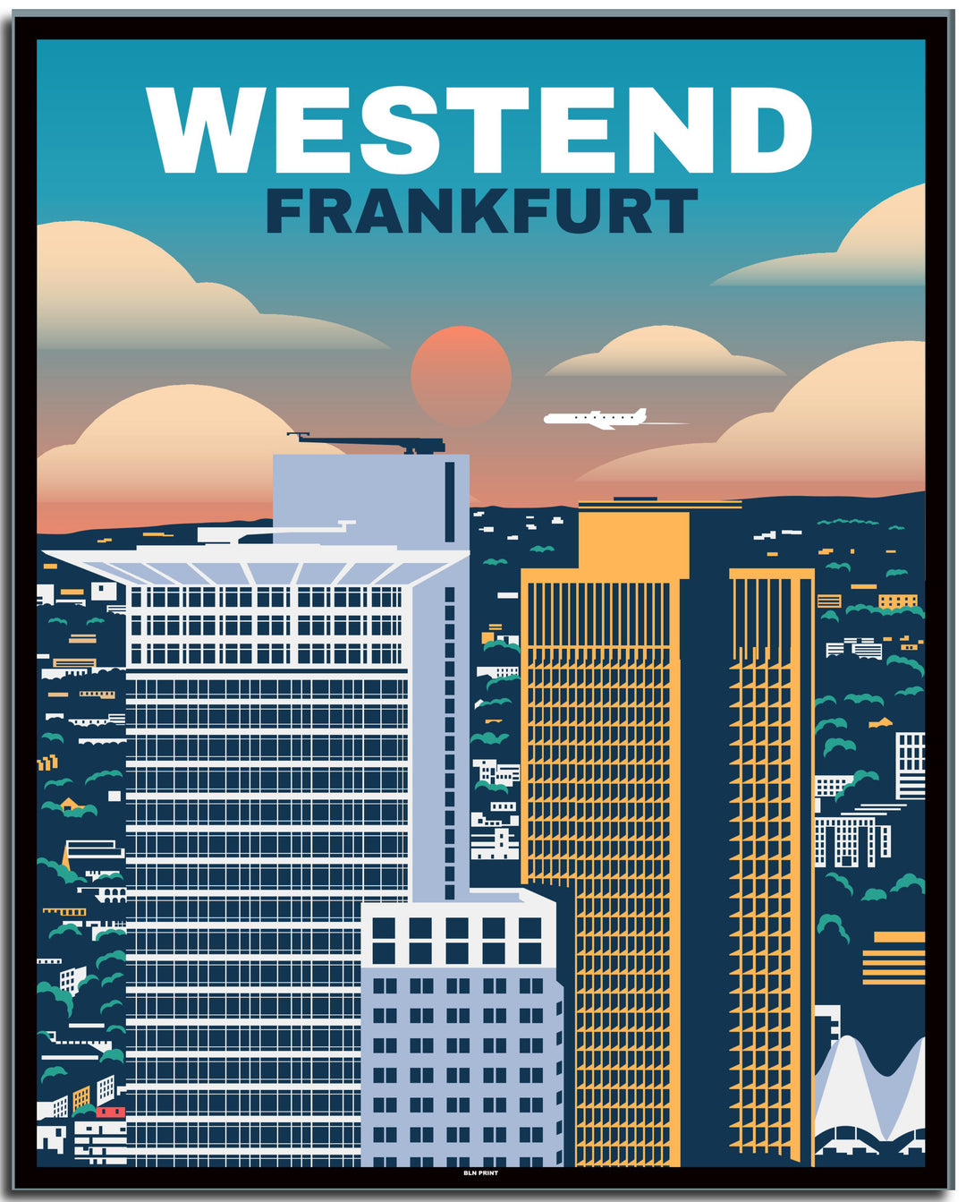 vintage frankfurt poster shop #40x50cm-schwarzer-farbrand