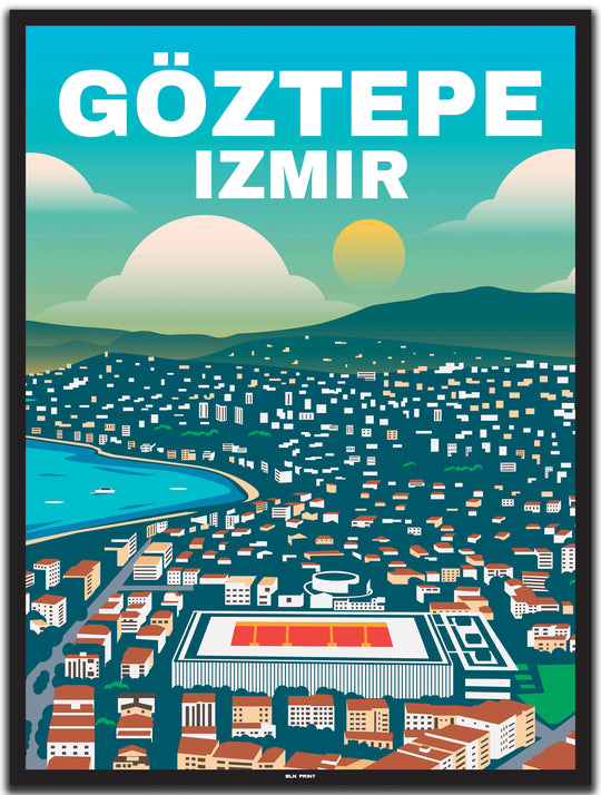 vintage izmir poster shop #30x40cm-schwarzer-farbrand