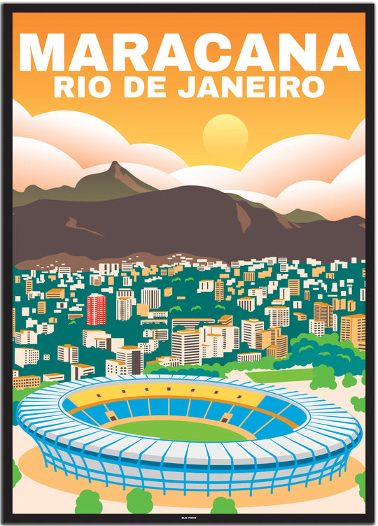 Rio de Janeiro #50x70cm-black-color-border