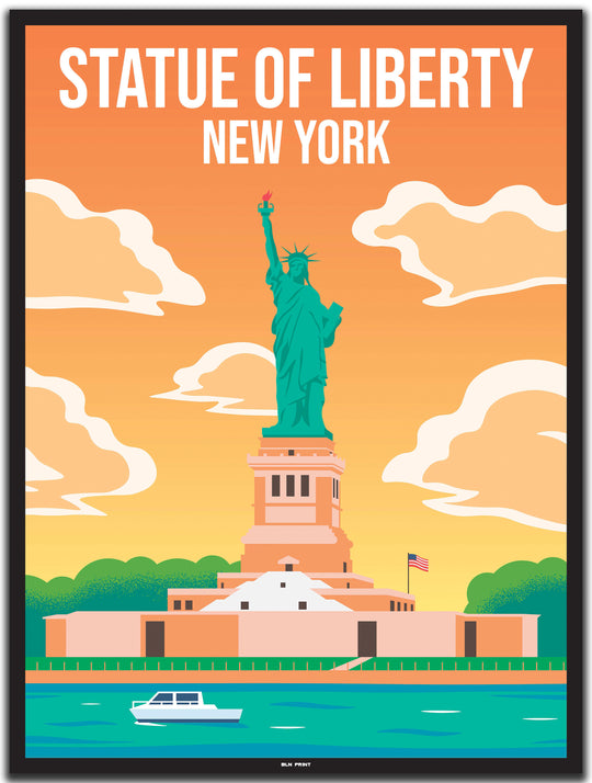 vintage New York poster shop #30x40cm-schwarzer-farbrand