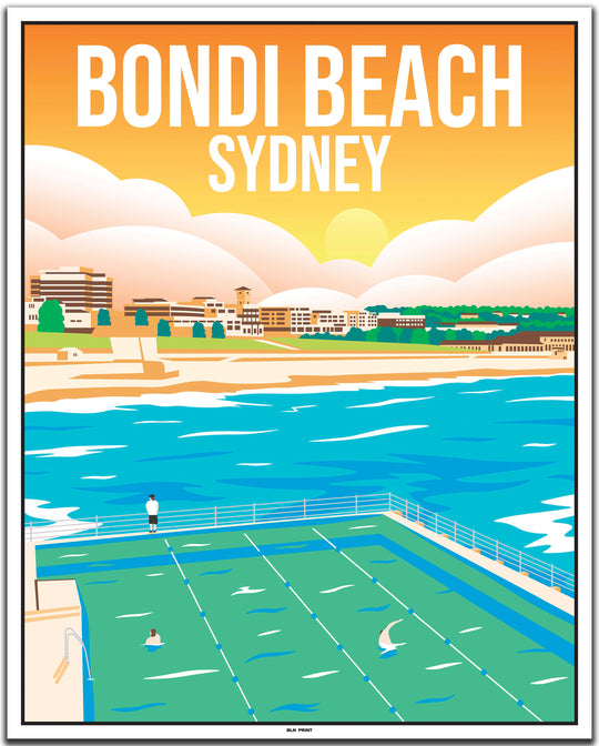 vintage travel poster sydney #40x50cm-weier-farbrand