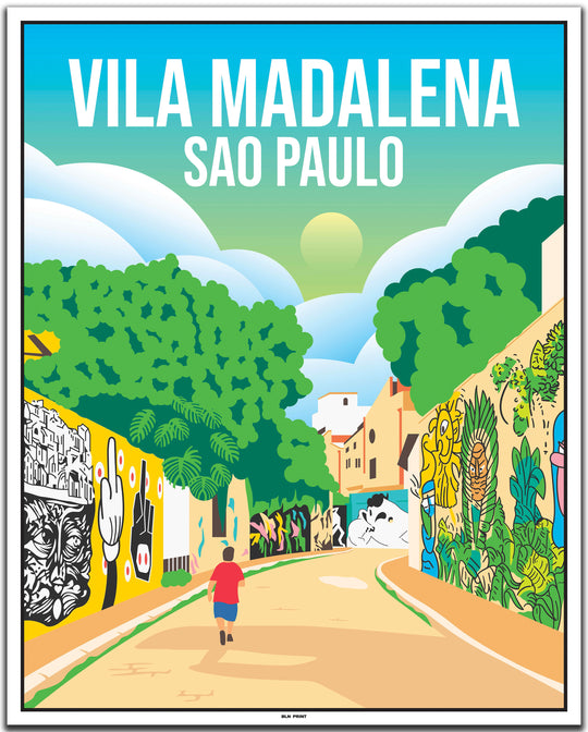 vintage travel poster sao paulo #40x50cm-weier-farbrand