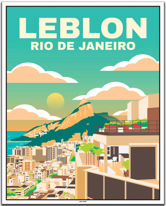 vintage travel poster Rio de Janeiro #40x50cm-weier-farbrand