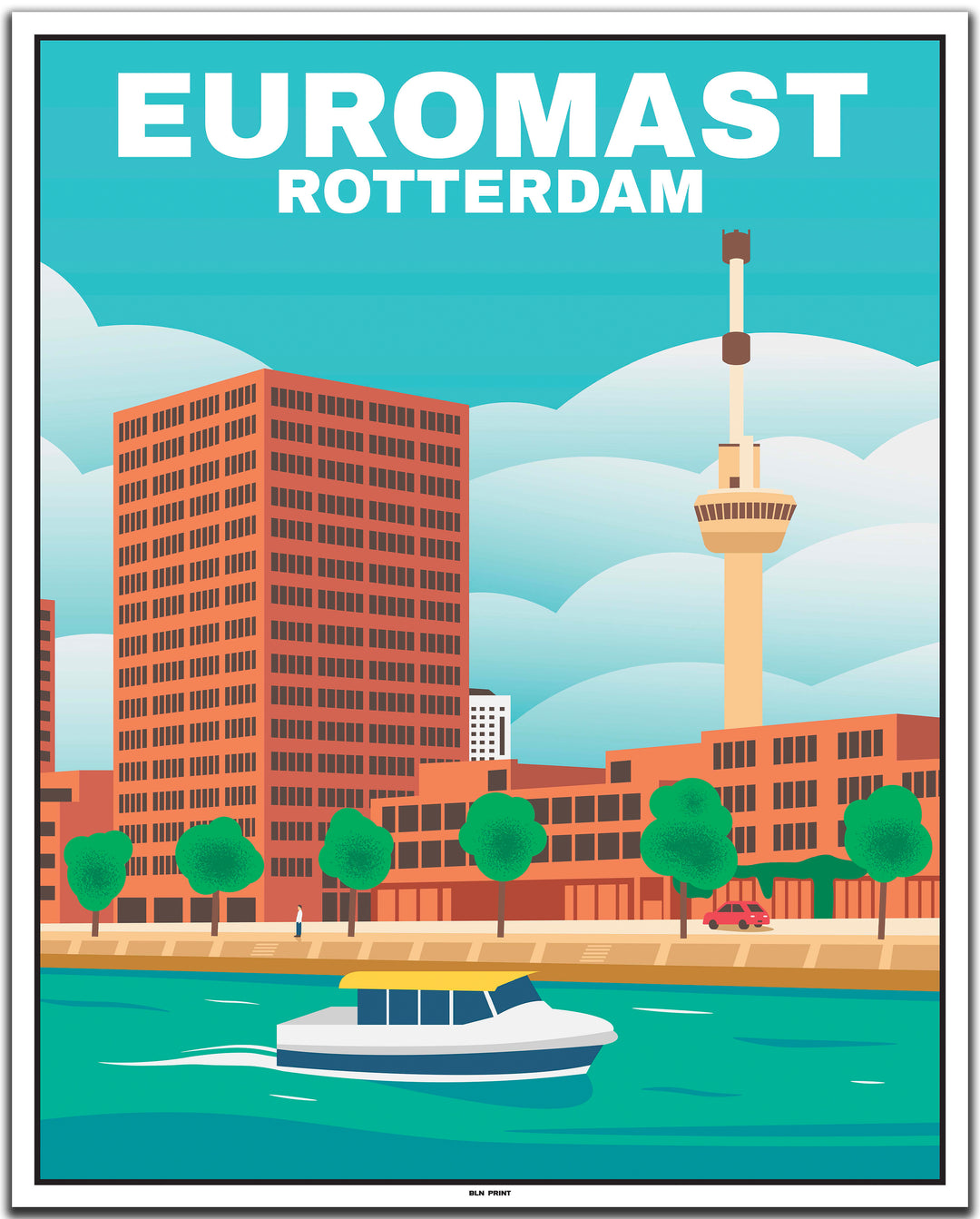 vintage travel poster rotterdam #40x50cm-weier-farbrand