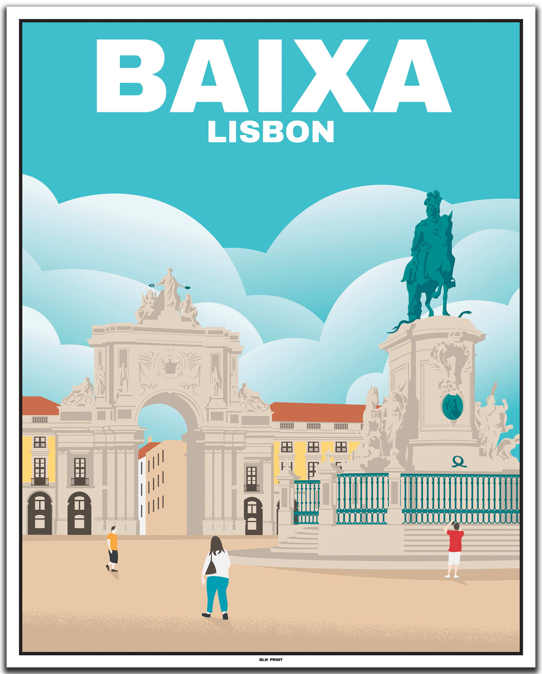 vintage Lissabon poster shop #40x50cm-weier-farbrand