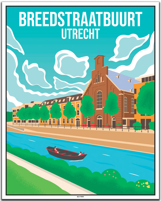 vintage travel poster utrecht #40x50cm-weier-farbrand