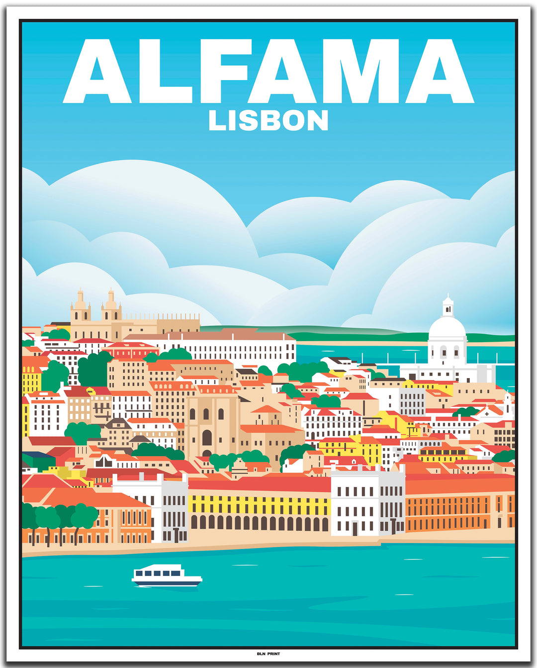 vintage Lissabon poster shop #40x50cm-weier-farbrand