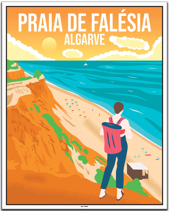 vintage travel poster algarve #40x50cm-white-color-border