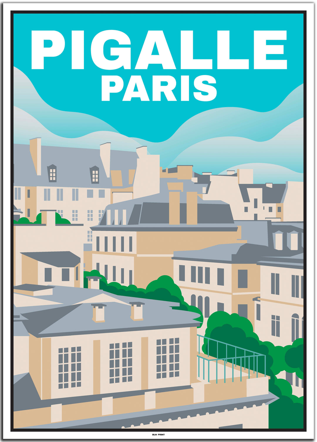 vintage paris poster shop #50x70cm-weier-farbrand