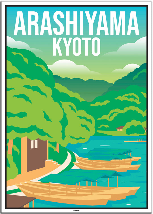 vintage travel poster kyoto #50x70cm-weier-farbrand