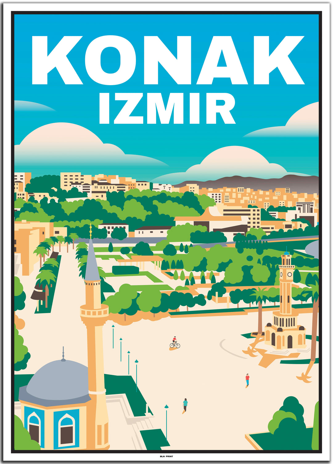 vintage travel poster izmir #50x70cm-weier-farbrand