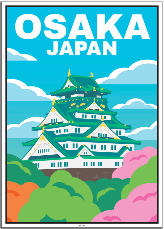 Japan 5er Poster-Set (Biwako, Fuji, Kyoto, Osaka, Tokio) - 50x70cm