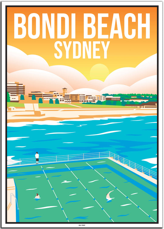 vintage travel poster sydney #50x70cm-weier-farbrand