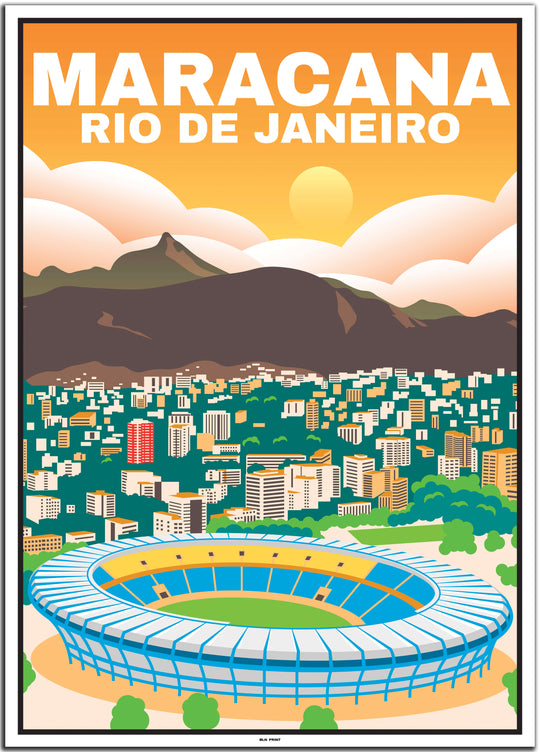 vintage travel poster Rio de Janeiro #50x70cm-weier-farbrand