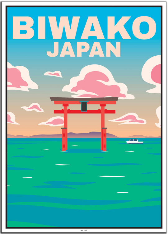 Japan 5er Poster-Set (Biwako, Fuji, Kyoto, Osaka, Tokio) - 50x70cm