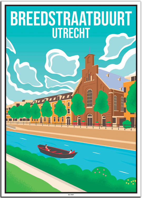 vintage travel poster utrecht #50x70cm-weier-farbrand