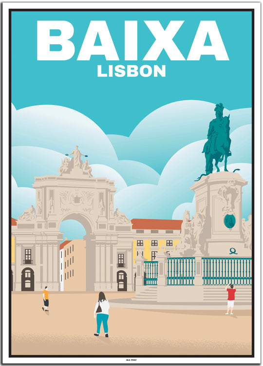 vintage Lissabon poster shop #50x70cm-weier-farbrand