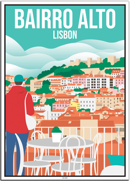 vintage Lissabon poster shop #50x70cm-weier-farbrand