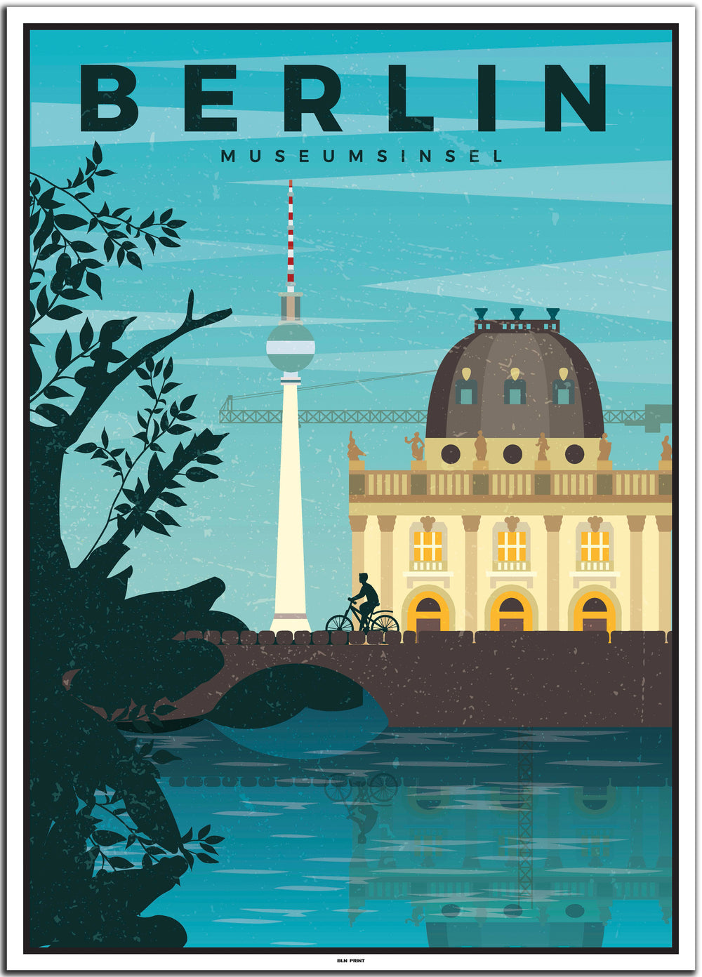 Deutschland Travel Poster (Berlin, Hamburg, Köln, Leipzig, München)