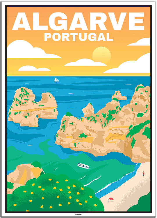 vintage travel poster algarve #50x70cm-weier-farbrand