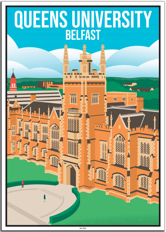 vintage travel poster belfast #50x70cm-weier-farbrand