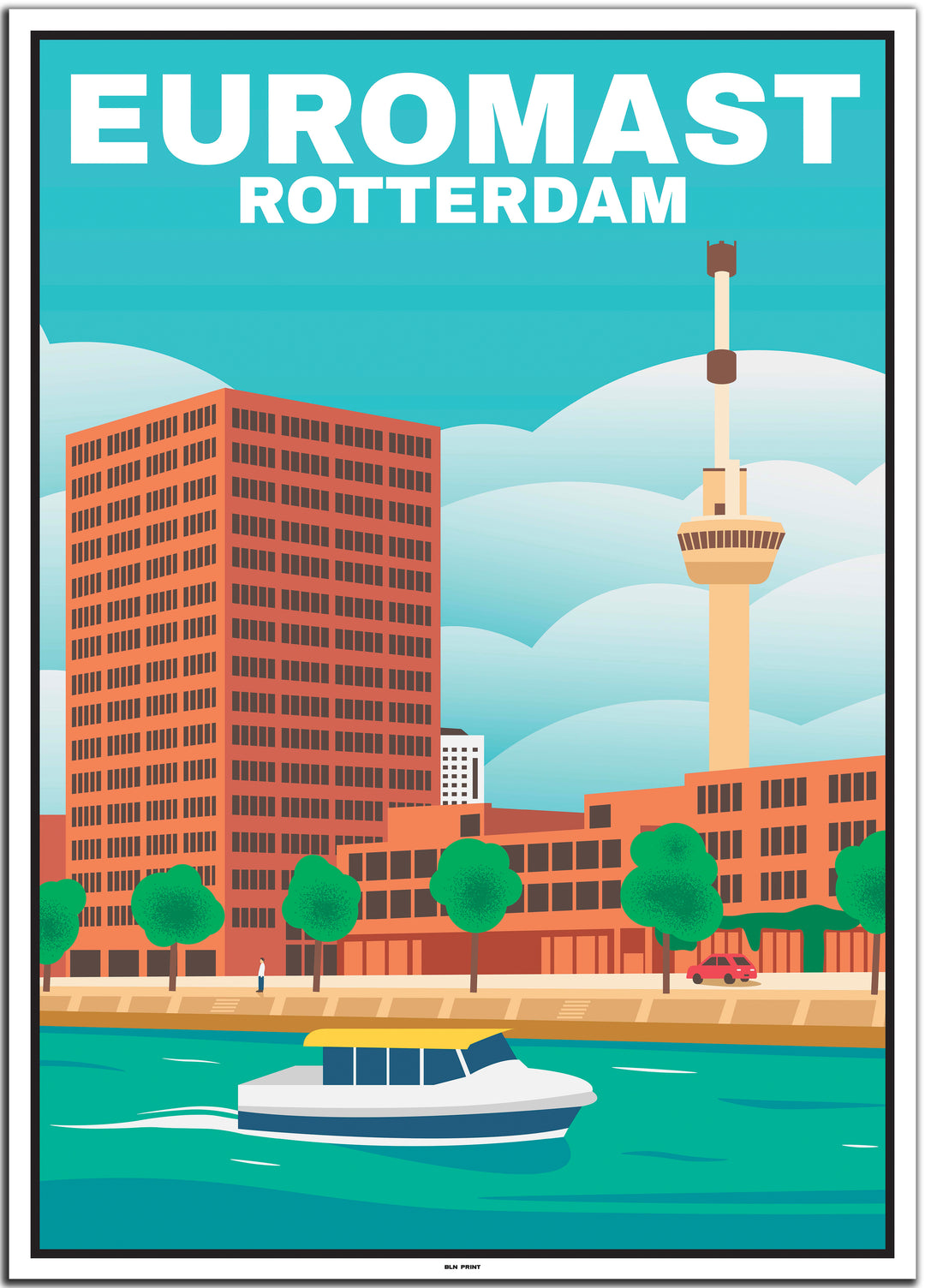 vintage travel poster rotterdam #50x70cm-weier-farbrand