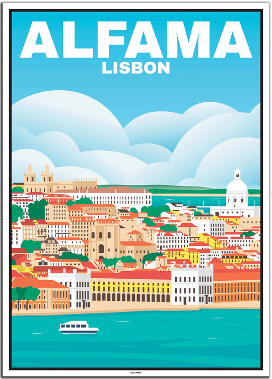 vintage Lissabon poster shop #50x70cm-weier-farbrand