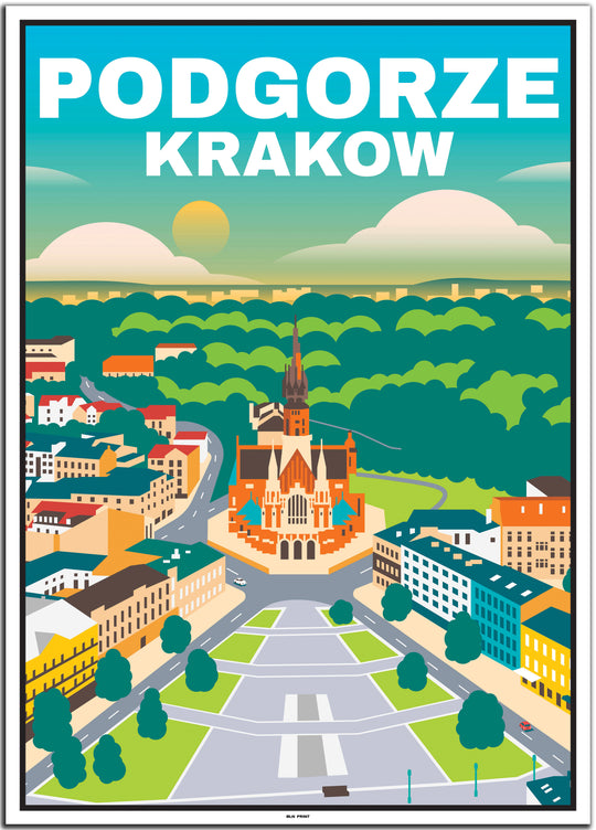 vintage travel poster krakow #50x70cm-weier-farbrand