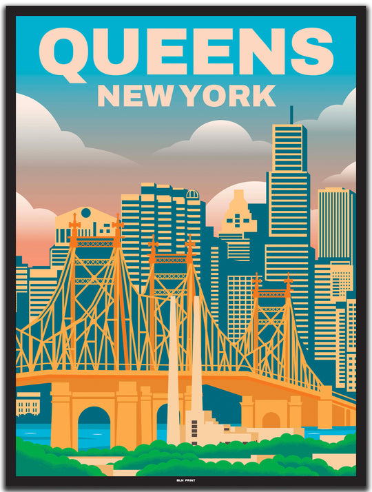 vintage New York poster shop #30x40cm-schwarzer-farbrand