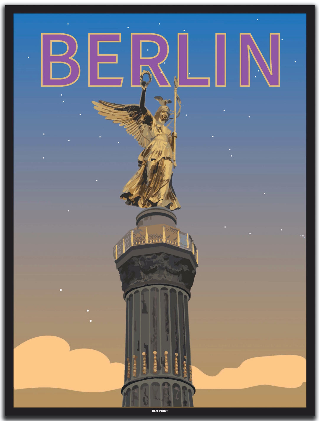 vintage berlin poster shop #30x40cm-schwarzer-farbrand